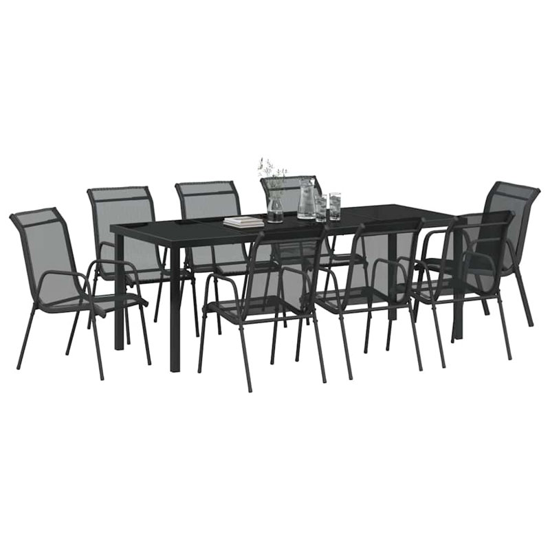 8 - Person Patio Dining Set Rectangular Table
