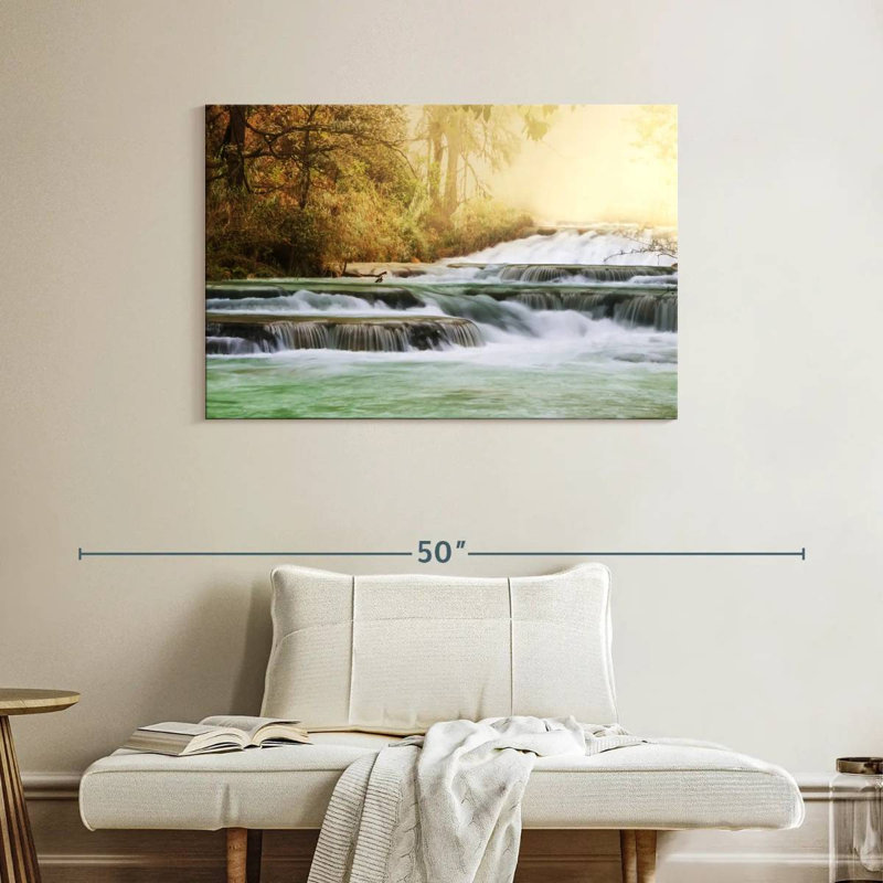 Alvord Cascading Mexico Waterfalls, 26" H x 39" W