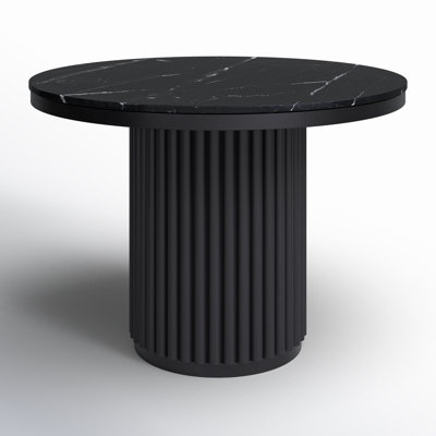 Ione 42'' Round Marble Dining Table