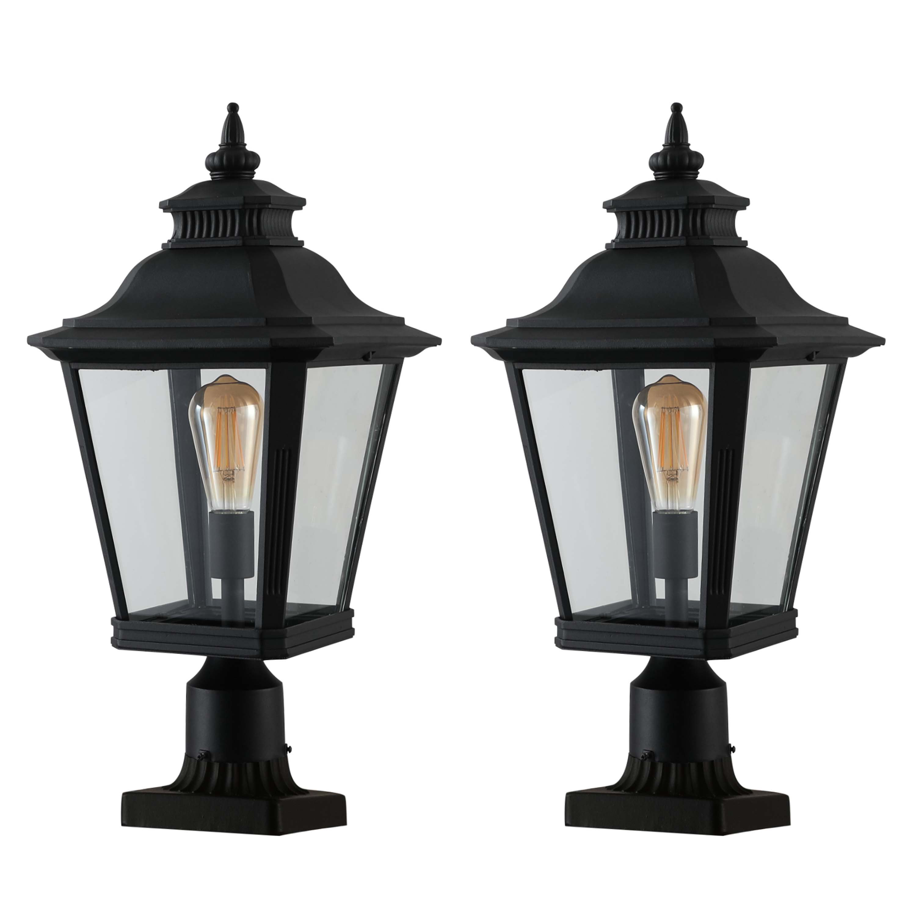 Canora Grey Outdoor Glass Column Headlights Supports multiple types of ...