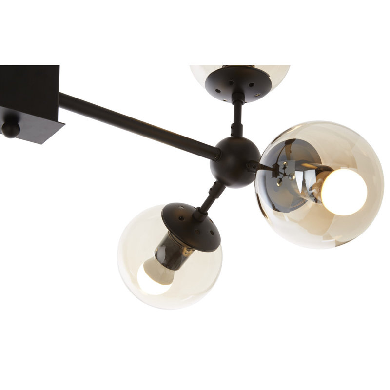 Kane 6 - Light Black Sphere Pendant