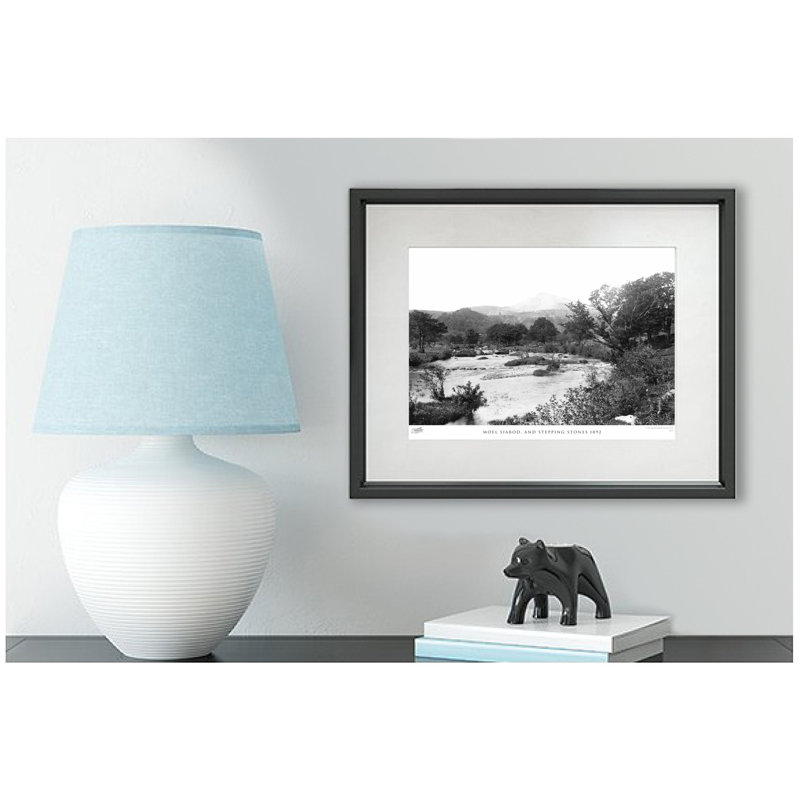 Moel Siabod, And Stepping Stones 1892 by Francis Frith - Single Picture Frame Print, 45cm H x 60cm W x 2.3cm D