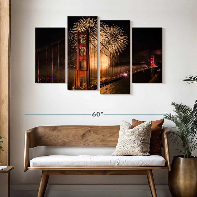Lilie Golden Gate Bridge Celebration, 32" H x 52" W