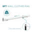 Fairhill 183cm Wall Mounted Clothes Rack-1293398047