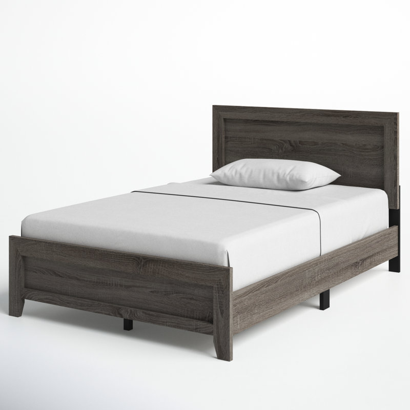Anastasia Low Profile Standard Bed, Full, Brownish Grey