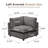 37.4" Heffernan Accent Chair Modular Sectional Sofa-110585084
