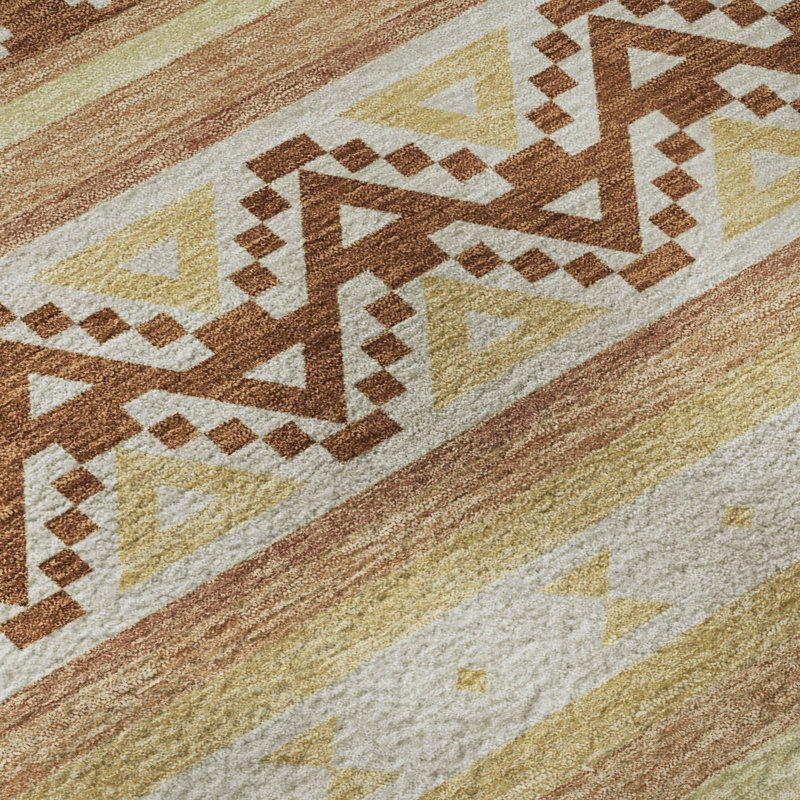 Tapis de qualité supérieure lavable à la machine Villers Global, Gold, 9' x 12'