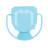 LOURDES 3 PC KD METAL SET - Matte Light blue