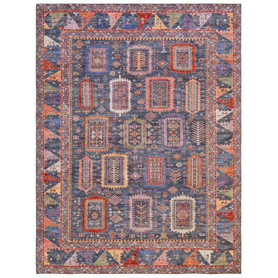 New Turkmen Afghan One-of-a-Kind Rectangle 9'3" X 12' Area Rug