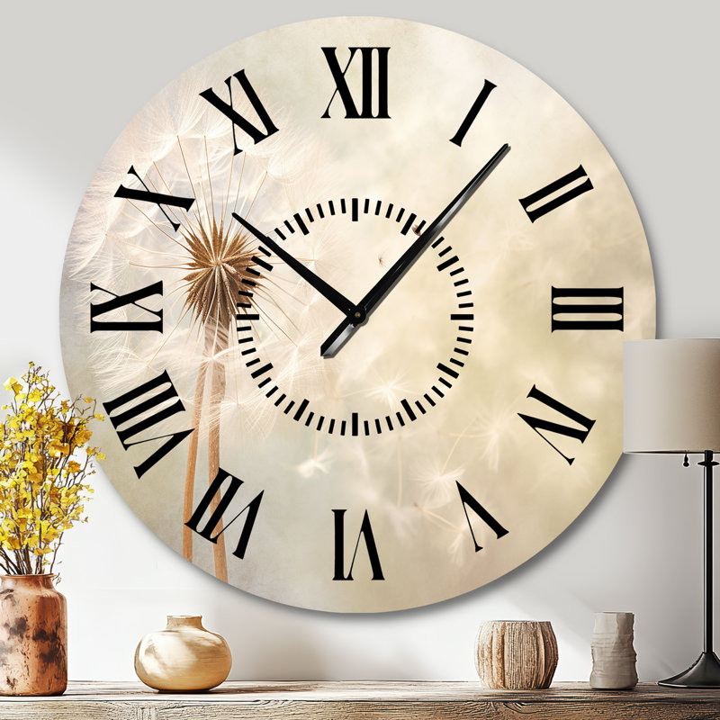 Horloge murale White Dandelion, Grand