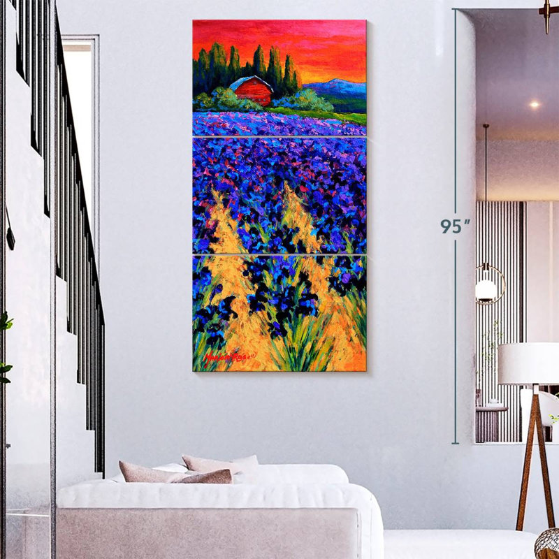 Iris Farm, 80" H x 39" W