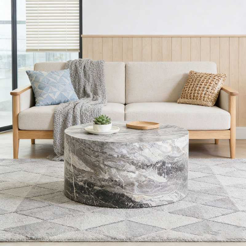 Table basse ronde, Gris 1
