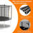 Trampoline with Safety Enclosure Net Jumping Mat,Easy Installation