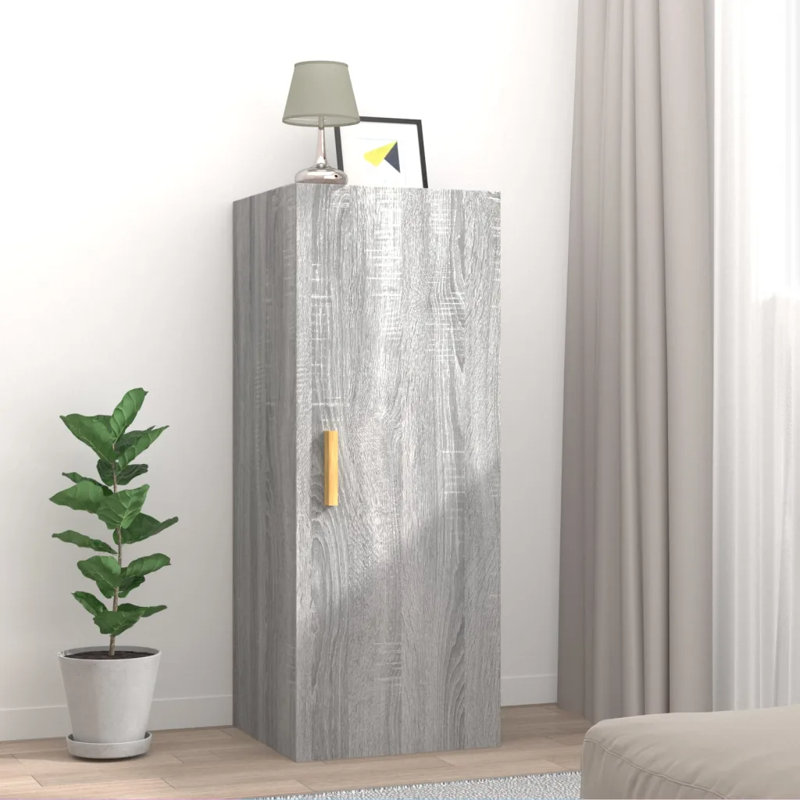 Keemora Standard Bathroom Cabinet Accent Chest, Grey Sonoma