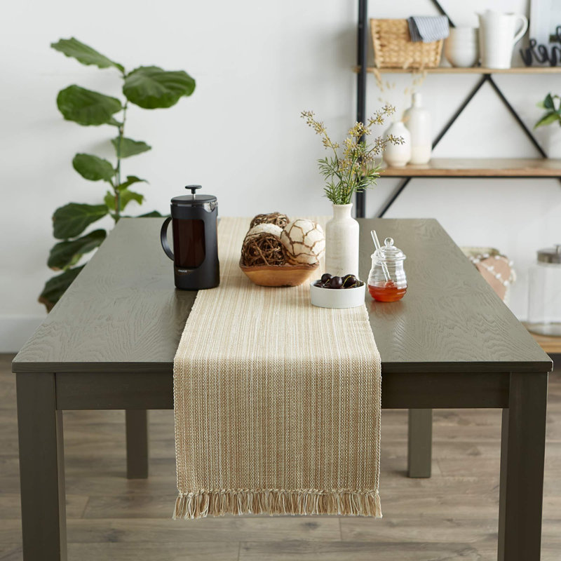 Chemin de table Farmhouse, Taupe