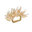 Gilded Leaves Napkin Ring