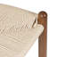  Tabouret de comptoir en bois massif avec assise tissée-572450060