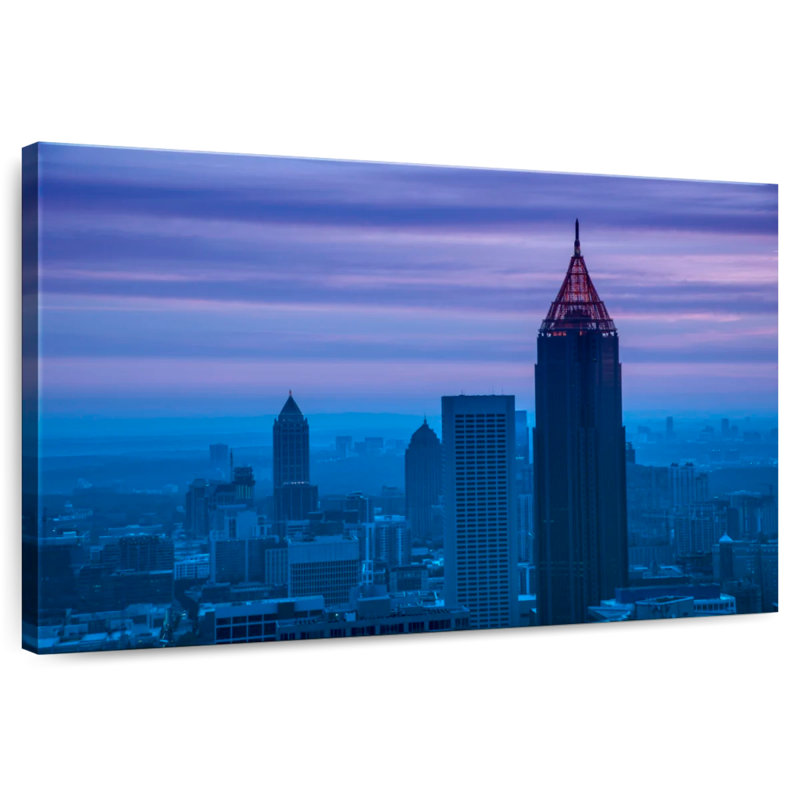 Twilight In Atlanta, 8" H x 12" W