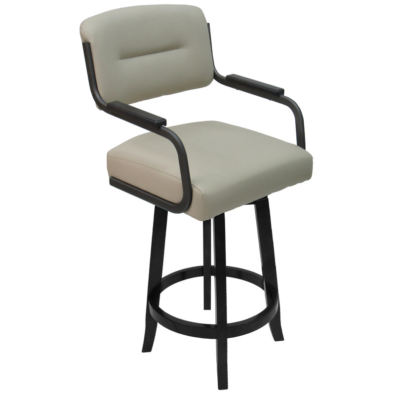 Aketzali Swivel Bar Stool, Extra Tall (34" Seat Height)