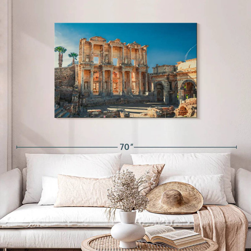 Bibliothèque Nicci Celsus en Turquie, H 30 po x l 45 po