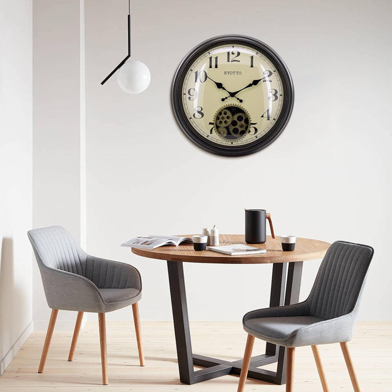 Horloge murale silencieuse 15 po Steampunk 