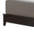 Quick Assembly Mdf Espresso Bed For Relaxation With Transitional Style