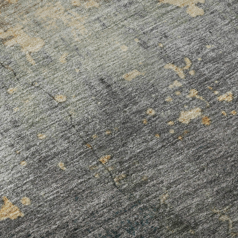 Tapis moderne lavable à la machine de qualité supérieure AMF1780, Tapis de couloir 2 pi 3 po x 7 pi 6 po