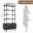 70.86" Modern Bookcase, 5-Tier Book Shelf With Arched Design Storage Cabinet  For Living Room, Bedroom-477254876
