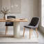 Velvet Dining Chairs With Wooden Legs Set Of 4-206183661-219420475