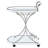 2-Tier Glass Shelf Metal Bar Cart-128970400