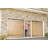 8' High Xtra Wide Garage 18'W x 8'H Garage Door Screen with Passage Door-94660388
