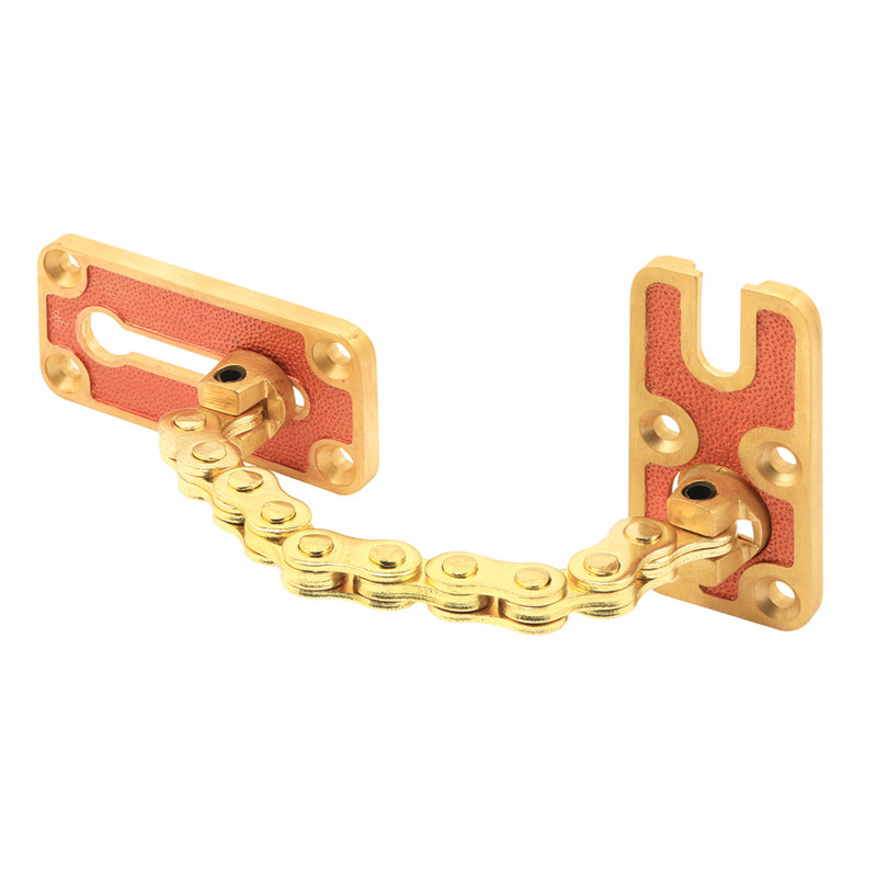 3 in. x 1-1/2 in. Keeper, Chain Door Guard, Cast Bronze Alloy Plates (Single Pack)