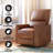 360° Swivel Rocking Recliner Chair, Glider Rocking Chair, Upholstered Faux Leather Reclining-107970909