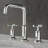 8" Solid Brass Widespread Bathroom Sink Faucet Double Handle Bathroom Faucet Primast-80022484