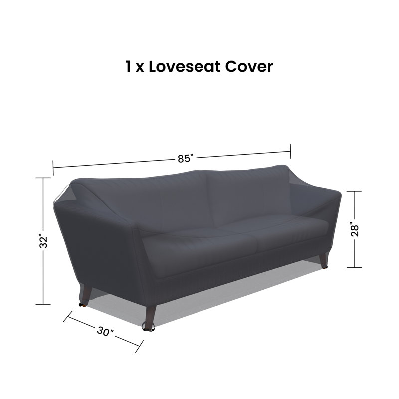 Housse de sofa de patio en osier large Ferdinand