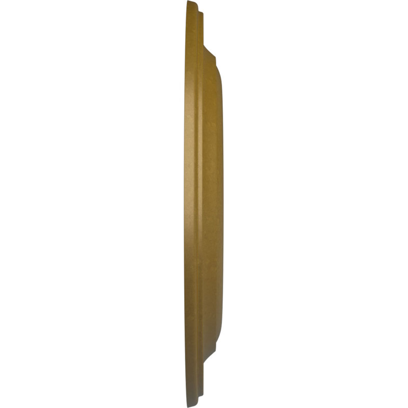 Médaillon de plafond de la station de train Endurathane Kendall, diamètre extérieur de 18 1/2 po x P 3 7/8 po x P 1 po (convient aux auvents jusqu'à 3 7/8 po), finition or éclair peinte à la main