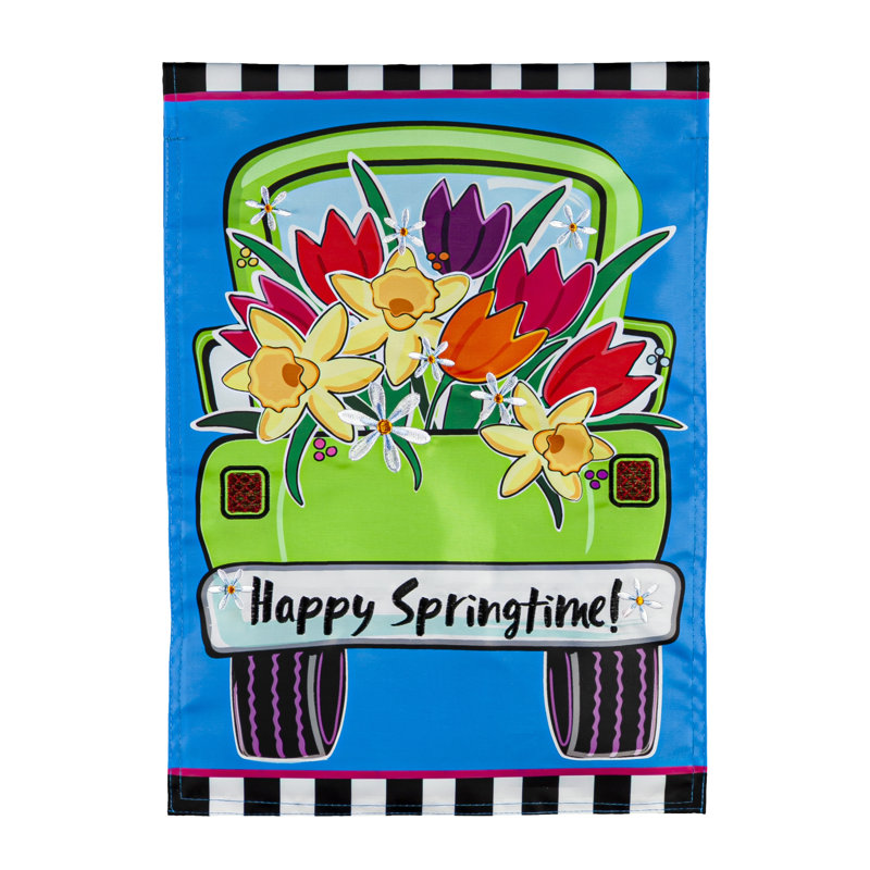 Double Sided 18'' H x 12.5'' W Polyester Garden Flag