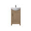 Meuble-lavabo simple 20 po avec plateau en céramique Boesch-2110758947