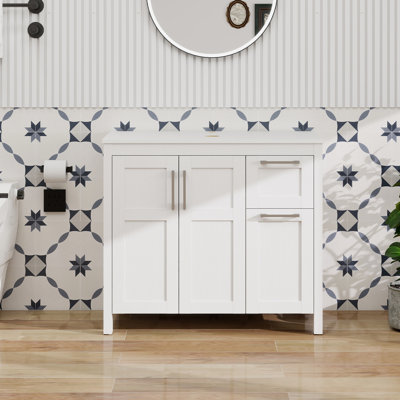 Meuble-lavabo simple H 32 po x l 36 po x P 18 po Frenette