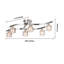 Annsey 29.8'' Chrome Semi Flush Mount Ceiling Light with Clear Shade