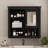 32-inch Wall Mounted Bathroom Medicine Cabinet with Mirror and 4 Adjustable Shelves, Black