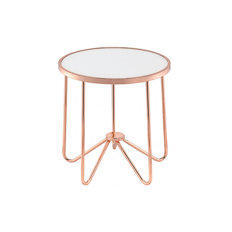 Frosted Glass End Table