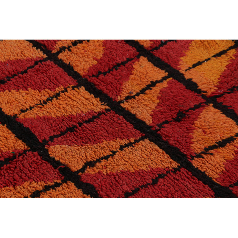 Hand Knotted Wool Geometric Area Rug