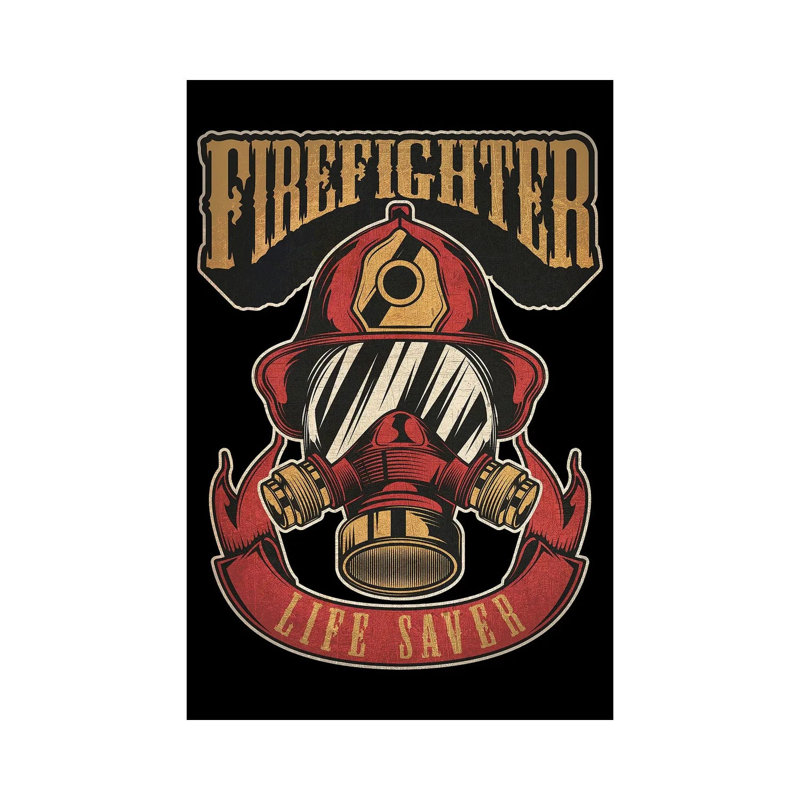 Firefighters IX by Gab Fernando - Wrapped Canvas Gallery-Wrapped Canvas Giclée, 66.04 cm H x 45.72 cm W x 1.91 cm D