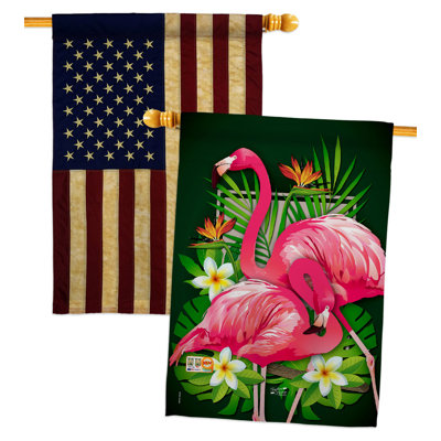 Drapeau de maison en polyester 2 côtés 40 x 28 po