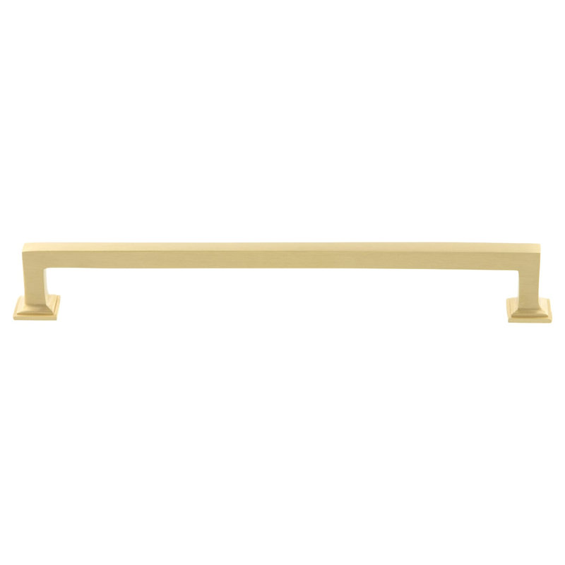 Grandeur Geneva 8" Brass Handle Pull, Satin Brass