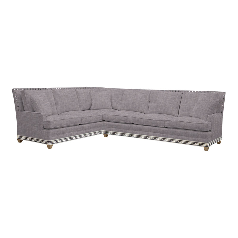 American Bungalow 2-Piece Riverside L- Sectional, Navajo, Yes, Nomad Slate Crypton® Chenille