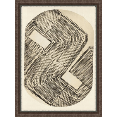 Tapisserie ovale 1 par Thom Filicia - Peinture sur toile à cadre unique