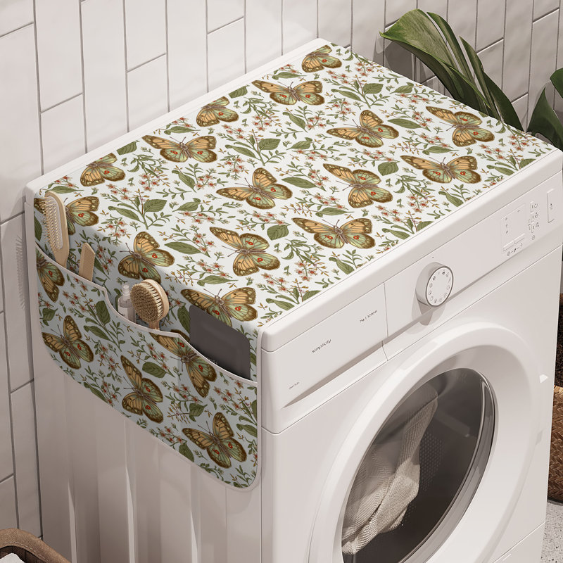 Machine à laver à ressort East Urban Home, paquet de 2, 47 po x 18,5 po vert brun blanc fauve