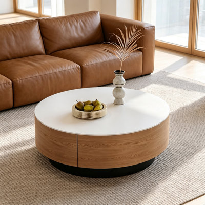 Table basse ronde pour petit appartement